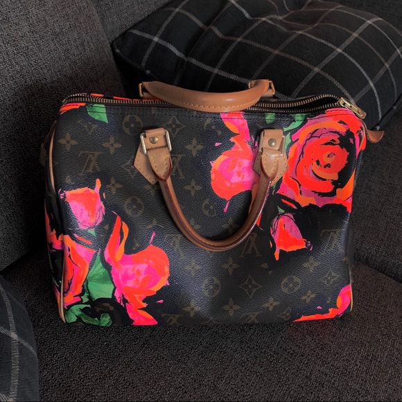 SOLD 🌸 LV Speedy 30 Stephen Sprouse Roses - Picture 3 of 8